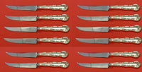 Rondo by Gorham Sterling Silver Steak Knife Custom Set 12 pcs Serrated 8 1/2"