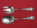 Imperial Chrysanthemum by Gorham Sterling Silver Salad Serving Set 2pc FH AS 10"