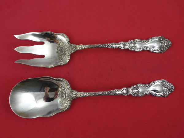 Imperial Chrysanthemum by Gorham Sterling Silver Salad Serving Set 2pc FH AS 10"
