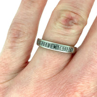 Platinum 1/2ct Genuine Natural Diamond Ring Wedding Band (#J4937)