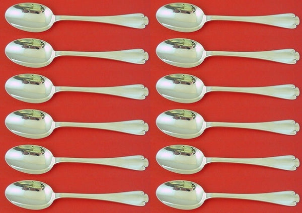 Flemish By Tiffany and Co Sterling Silver Place Soup Spoon Set of 12 pcs 7"