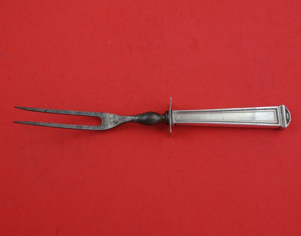 Pantheon by International Sterling Silver Steak Carving Fork HH WS 8 5/8"