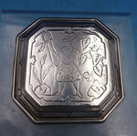 Crichton Bros LAC English Estate Sterling Silver Box Engraved Birds London #6509