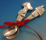 Peanuts Snoopy Child Baby Infant Feeding Spoon Set 2-Piece Silverplate Gift New