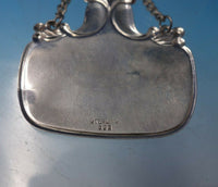 Sterling Silver Liquor Label "Rye" with Leaf and Berry Motif #353 (#5037)