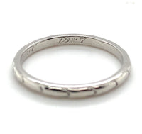 950 Platinum Wedding Band Ring Jewelry Engraved Date 1927 Size 7 (#J5835)