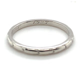 950 Platinum Wedding Band Ring Jewelry Engraved Date 1927 Size 7 (#J5835)