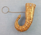 Sterling Filigree Cornucopia Posey Posy Pin with Applied Faces (#J1237)