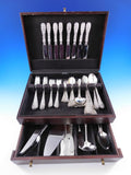 Baltimore Rose by Schofield Sterling Silver Flatware Set 79 pcs most Plain Back