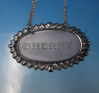 Gadroon by Unknown Sterling Silver Liquor Label "Sherry" #352 2 1/4" (#5047)
