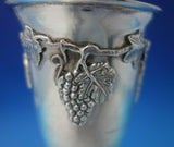 Judaica by Hatice .900 Silver Kiddush Cup Gold Washed Interior 6" x 3" (#5741)