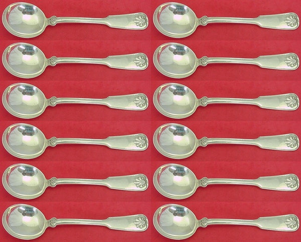 Shell and Thread by Tiffany and Co Sterling Silver Gumbo Soup Spoon Set 12 pcs