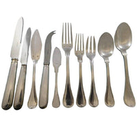 Consulat by Puiforcat France Silverplate Flatware Set Service 116 pcs Dinner