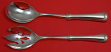 Old French by Gorham Sterling Silver Salad Serving Set 2pc Pcd Custom 10 1/2"
