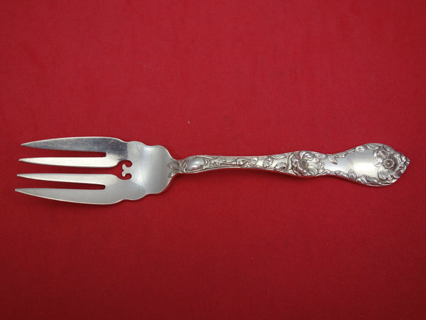 Les Cinq Fleurs by Reed and Barton Sterling Salad Fork Wavy Shoulders w/ Heart