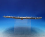 Portuguese Silverplate Plateau Round Mirrored w/4 Feet Woodgrain Back (#6861-2)