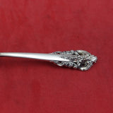 Grande Baroque by Wallace Sterling Silver Nut Spoon Pierced Roses Flowers 5 1/4"