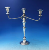 Old French by Gorham Sterling Silver Candelabra 3-Light #638 c.1940 (#6197)