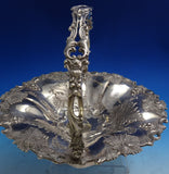 Henry Wilkinson English Victorian Sterling Silver Basket w/ Swing Handle (#8633)