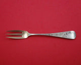 Antique Lily Engraved by Duhme Sterling Silver Oyster Fork w/ Rose Gold Wash 6"