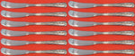 Rambler Rose by Towle Sterling Silver Butter Spreader flat handle Set 12 pcs