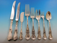 Dorothy Vernon by Whiting Sterling Silver Flatware Set 8 Service 68 pcs Dinner