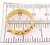 14k Yellow Gold Pierced Eternity Band 5.1mm (#J3915)