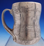 Tiffany and Co Sterling Silver Baby Cup Acid Etched with Dogs #3566/7265 (#8771)