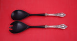 Eloquence by Lunt Sterling Silver Salad Serving Set HH w/black plastic 11 1/8"