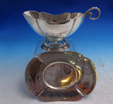 Sterling Silver Gravy Boat and Underplate 2pc Set Milwaukee Handmade Kalo? #7528