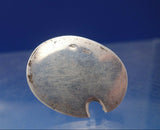 English .800 Silver Place Card Holder Rabbit Figural 3/4" x 1 3/8" x 1" (#5269)