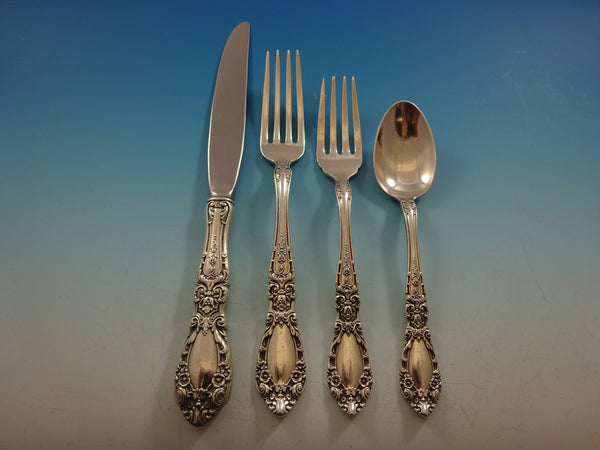Prince Eugene by Alvin Sterling Silver Flatware Set For 12 Service 54 Pieces