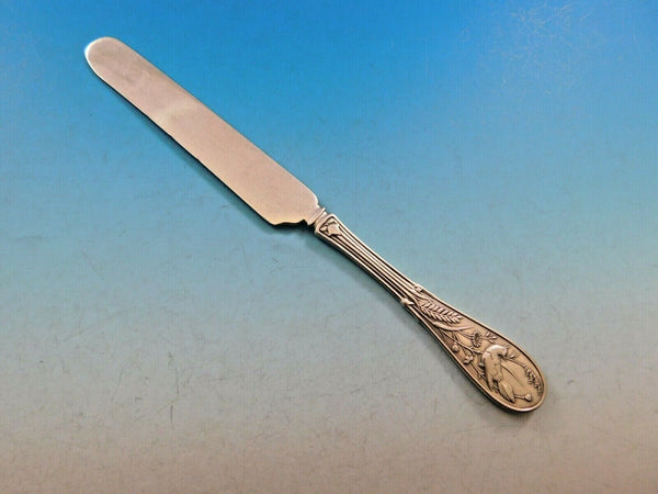 Japanese by Tiffany and Co Sterling Silver Dessert Knife Flat Handle AS 7 1/4"