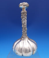 Chrysanthemum by Shiebler Sterling Silver Liquor Bottle #2319 8 1/4" (#8118)