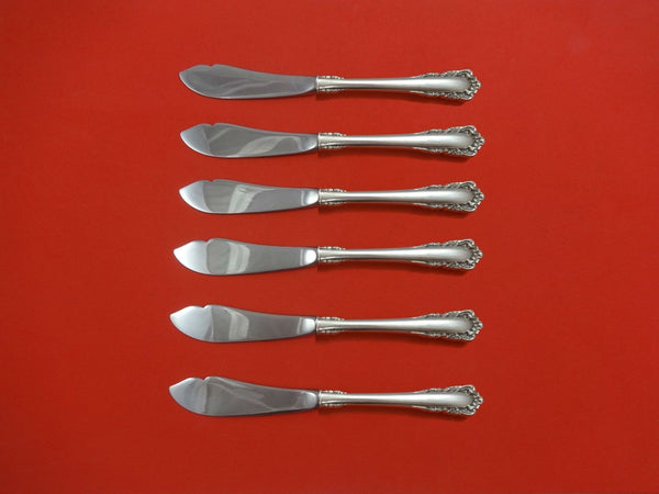 Carillon by Lunt Sterling Silver Trout Knife Set 6pc. HHWS  Custom Made 7 1/2"