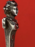 Bust by Gorham Sterling Silver Cheese Scoop Bright-cut Large 9 5/8" Figural