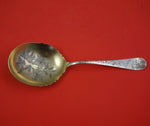 Towle Sterling Silver Berry Spoon Gold Washed Bright-Cut #43 9" Serving Heirloom