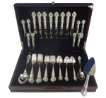 English Gadroon by Gorham Sterling Silver Flatware Set For 8 Service 43 Pieces