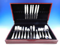 Tetard Freres Perles Sterling Silver Flatware Set Service French 72 pcs Dinner