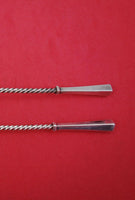 Dominick and Haff Sterling Silver Olive Set Fork and Spoon 2pc 5"