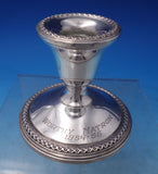 Wedding Bells by International Sterling Silver Candlestick Pair #3001 (#7221)