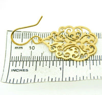 935 Sterling Vermeil Laser Cut Earrings (#J4401)