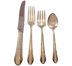Chased Romantique by Alvin Sterling Silver Flatware Set for 8 Service 36 Pcs