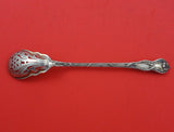 Lily by Watson Sterling Silver Olive Spoon Pierced with Flower Original 5 7/8"