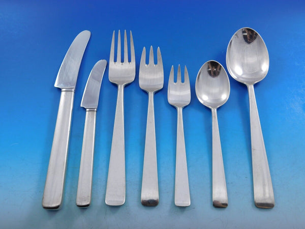 Margrethe by Georg Jensen Sterling Silver Flatware Set Service 88 pc Modern Rare