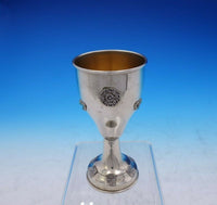 Judaica Sterling Silver Seder Cup with Applied Turquoise Stones GW (#3827)