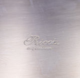 Ricci Silverplate Tray Square Interior with Wood Inlay Handles Art Deco (#9014)