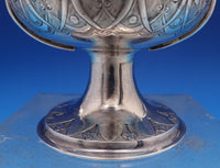Austrian .813 Silver Sugar Bowl w/ 3-D Leaf and Flower 3 Level Finial (#8442)