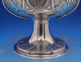 Austrian .813 Silver Sugar Bowl w/ 3-D Leaf and Flower 3 Level Finial (#8442)