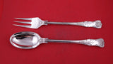 Queens by Roberts and Belk English Sterling Silver Salad Serving Set 12 3/4" new